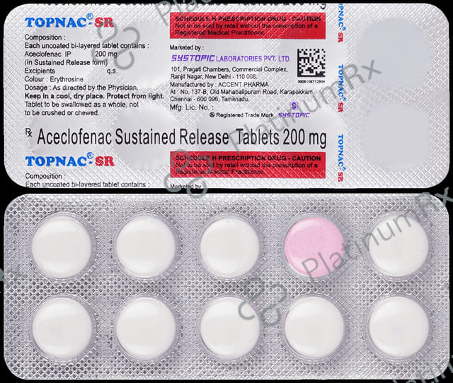 Topnac 200mg SR Tablet 10s