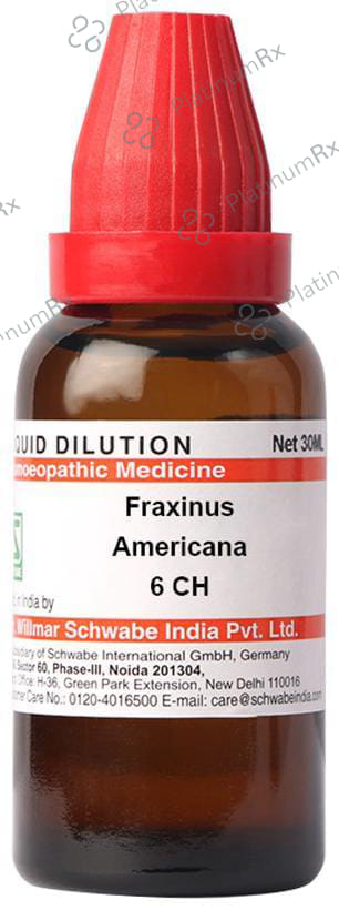 Dr Willmar Schwabe India Fraxinus Americana Dilution 6 CH