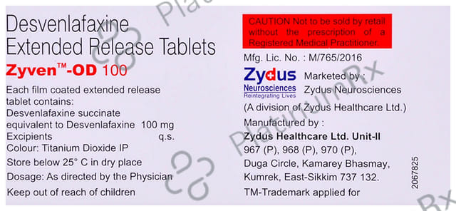 Zyven OD 100mg Tablet ER 10s