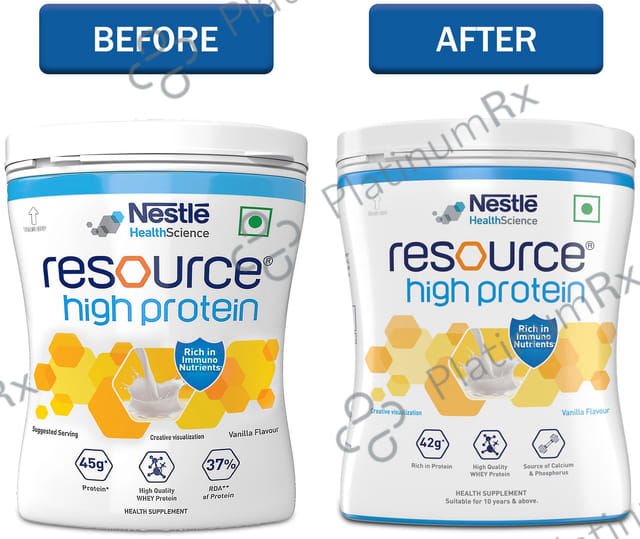 Nestle Resource High Quality Whey Protein - Flavour Powder Vanilla Rich in Immuno Nutrients