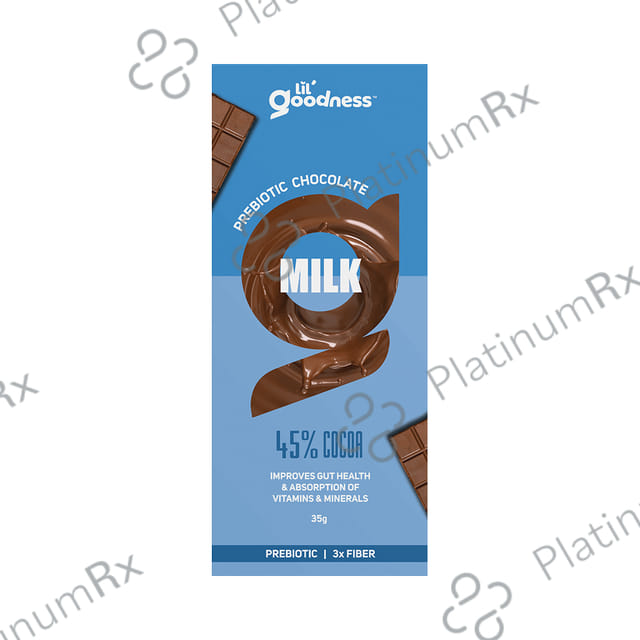 Lil Goodness Prebiotic Chocolate Milk 45% Cocoa Bar 35 gm