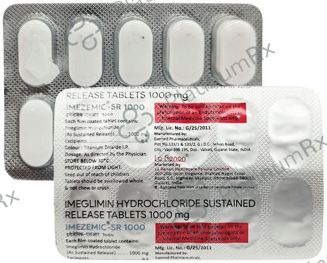 Imezemic 1000mg Tablet SR 10s