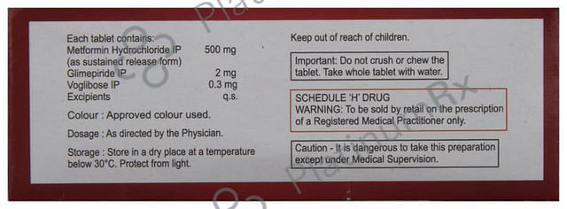 Glucoryl-MV 2/0.3 Tablet SR 10 Tablet SR