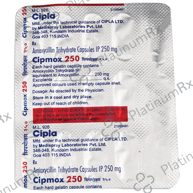 Cipmox 250mg Capsule 15s