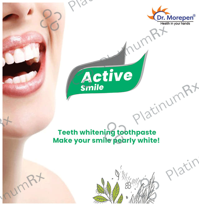 Dr. Morepen Active Smile Enriched with 17 Powerful Herbs Toothpaste