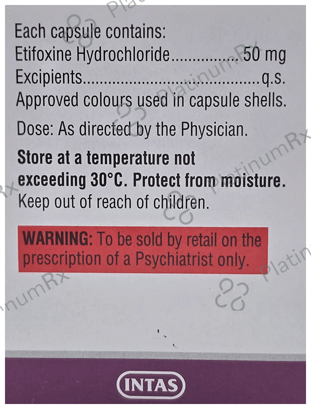 Anxyfree 50mg Capsule 10s