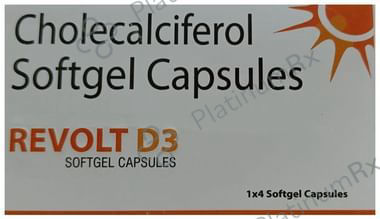 Revolt D3 60000IU Softgel Capsule 4s