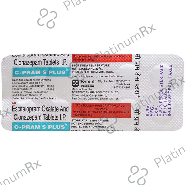 C Pram S Plus 0.5/10mg Tablet 10s