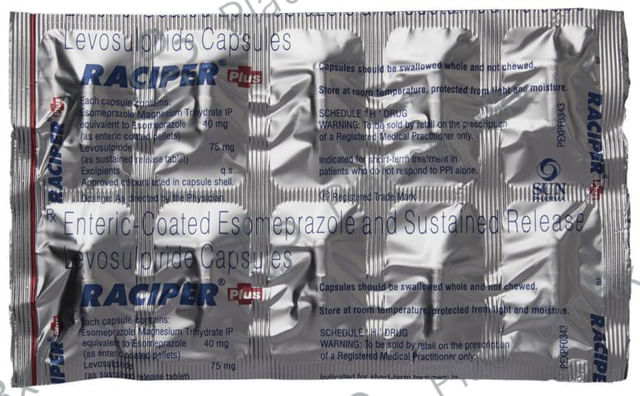 Raciper Plus 40/75mg Capsule SR 10s