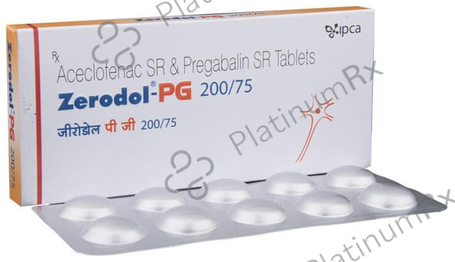 Zerodol PG 200/75mg Tablet SR 10s