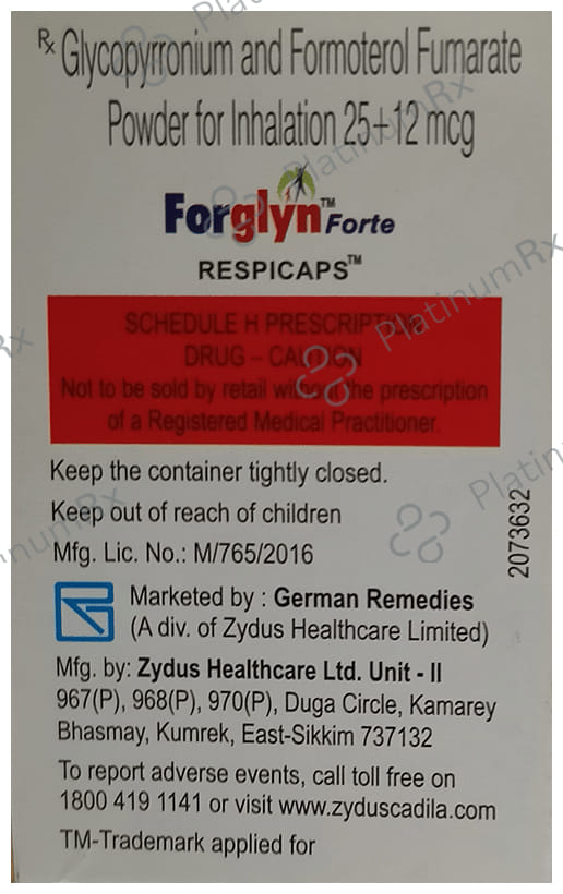 Forglyn Forte 12/25mcg Respicap 30s