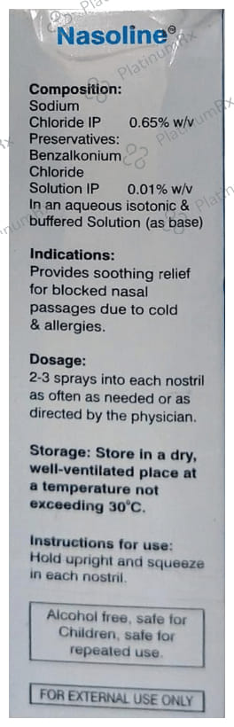 Nasoline Saline Nasal Spray 10ml