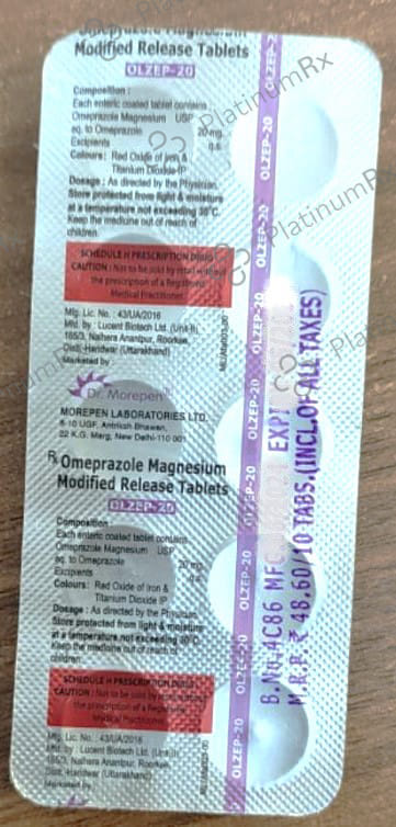 Olzep 20mg Tablet MR 10s