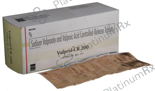 Valprid CR 200mg Tablet CR 10s