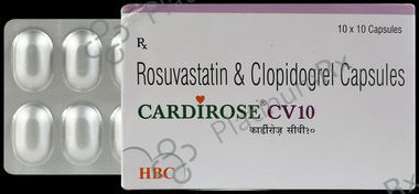 Cardirose CV 10/75mg Capsule 10s