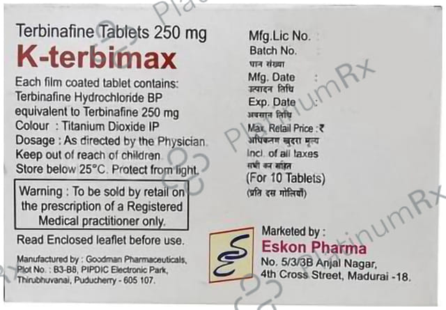 K Terbimax 250mg Tablet 10s