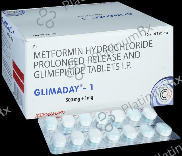 Glimaday 1/500mg Tablet PR 14s