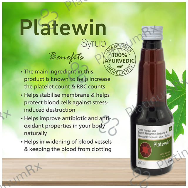 Platewin Syrup (200ml Each) 1 Bottle