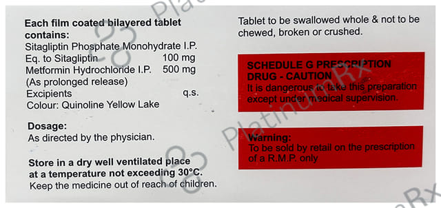 Sitalembic M 100/500mg Tablet 15s