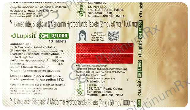 Lupisit GM 2/1000mg Tablet 10s