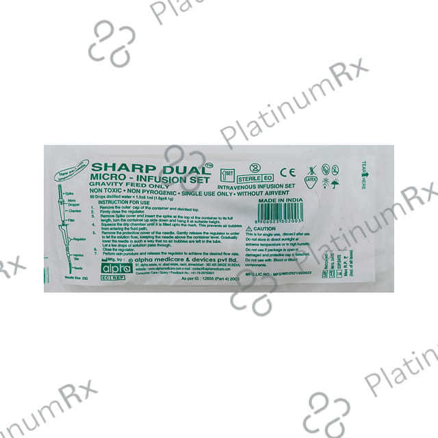 Alpha Sharp Dual Micro-Infusion Set 1s