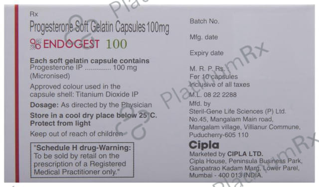Endogest 100mg Capsule 10s