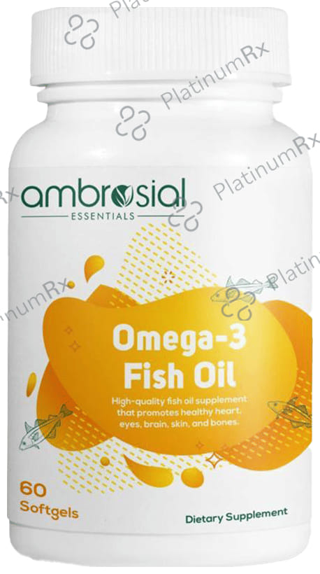 Ambrosial Omega 3 Fish Oil Softgels 60s