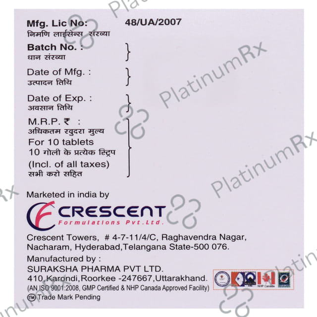 Gabacent NT 400 mg/10 mg Tablet