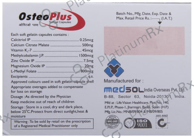 Osteo Plus Soft Gelatin Capsule 10s