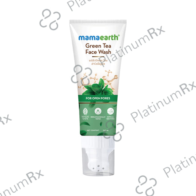 Mamaearth Green Tea Face Wash Green Tea & Collagen