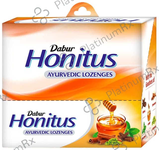 Dabur Honitus Ayurvedic Lozenges - Cough Lozenges For Acute Sore Throat, Throat Pain, Dry Cough