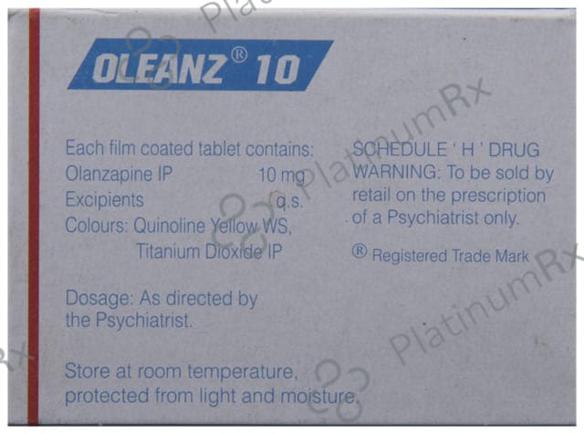 Oleanz 10mg Tablet 10s