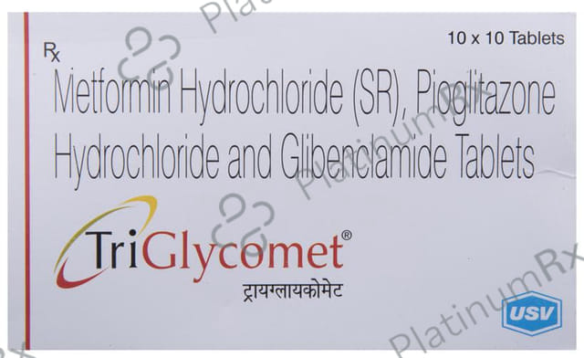 Triglycomet 5/500/15mg Tablet SR 10s