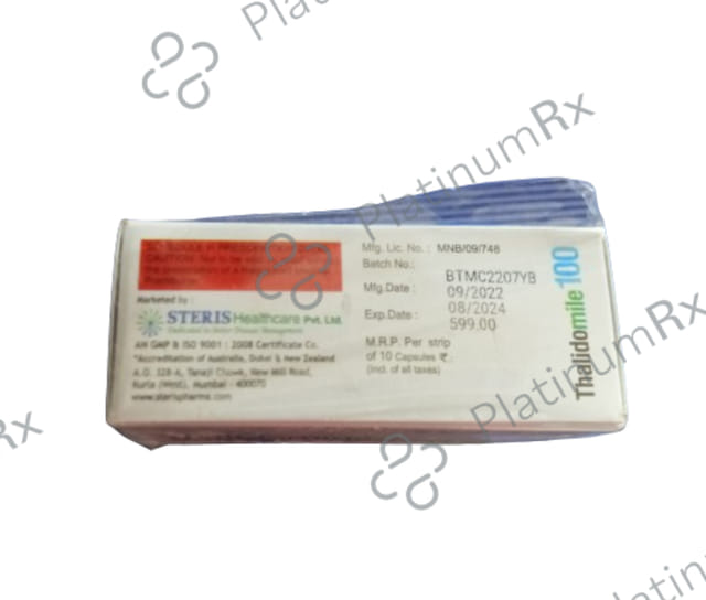 Thalidomile 100mg Capsule 10s