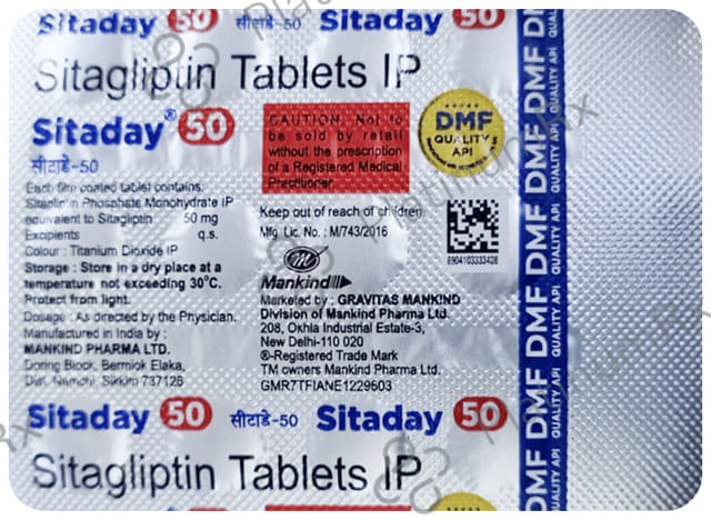 Sitaday 50mg Tablet 15s