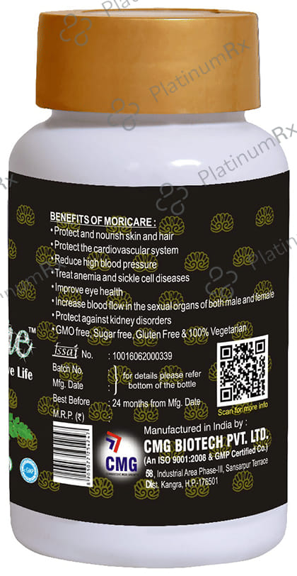 CMG Nutritions Moricare Capsule Super Charger for Active Life
