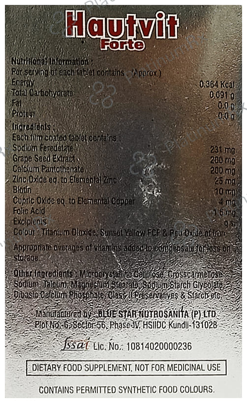 Hautvit Forte Tablet 30s