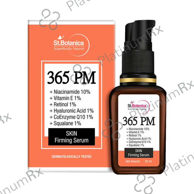 St.Botanica 365 PM + Niacinamide 10% + Vitamin E 1% + Retinol 1% + Hyaluronic Acid 1% + CoEnzyme Q10 1% + Squalane 1% Skin Firming Serum