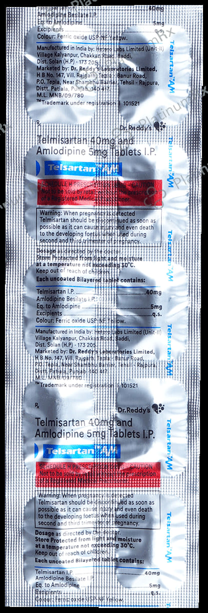 Telsartan AM 5/40mg Tablet 10s