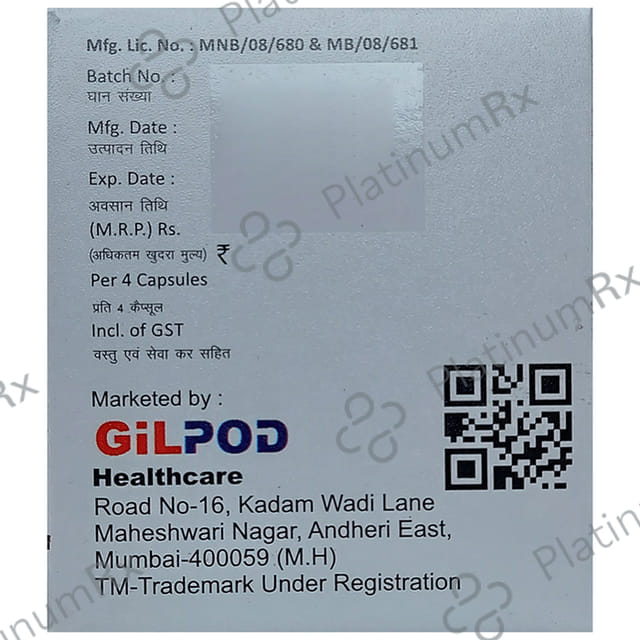 Gilderm 200mg Capsule 4s