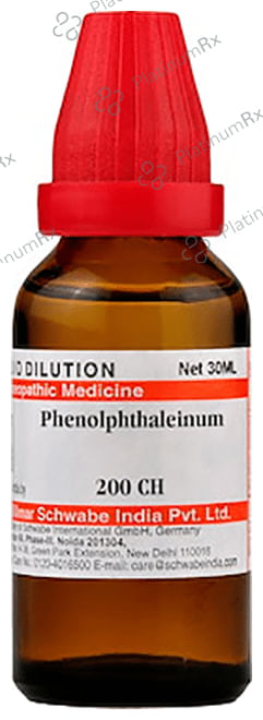 Dr Willmar Schwabe India Phenolphthaleinum Dilution 200 CH