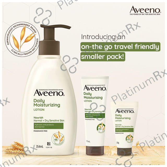 Aveeno Daily Moisturising Lotion Fragrance Free 354ml