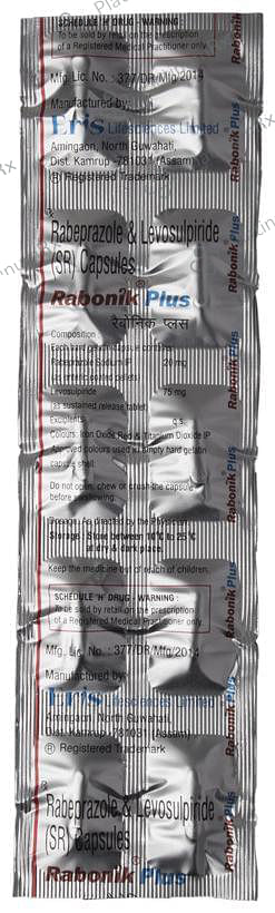 Rabonik Plu 75/20mg Capsule SR 10s