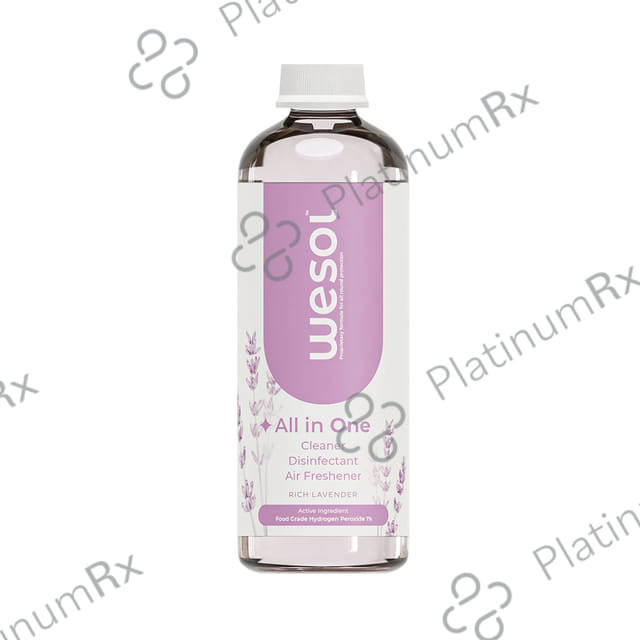 Wesol Food Grade Hydrogen Peroxide 1% All in One Multi Surface Cleaner Liquid, Disinfectant and Air Freshener Rich Lavender