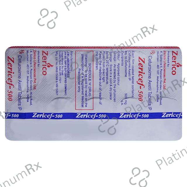 Zericef 500mg Tablet