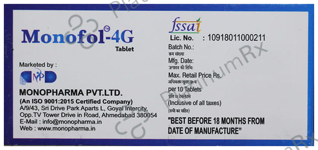 Monofol 4G Tablet 10s