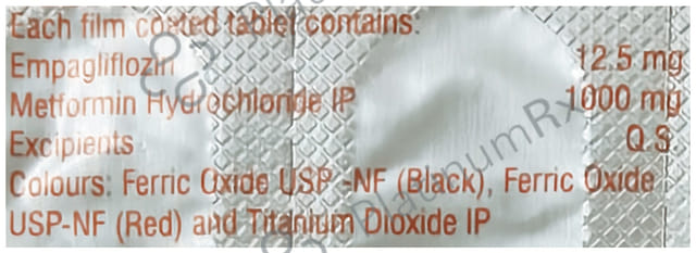 Empabite M 12.5/1000mg Tablet 10s