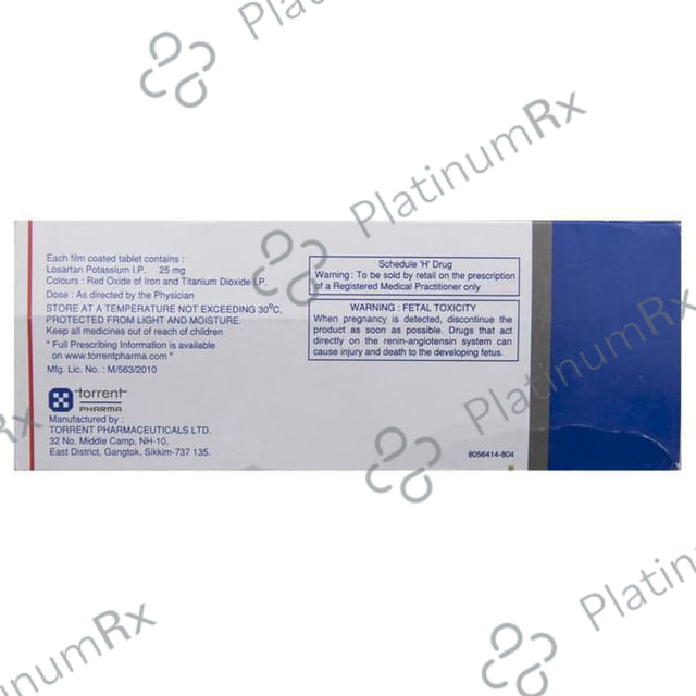 Tozaar 25mg Tablet 10s