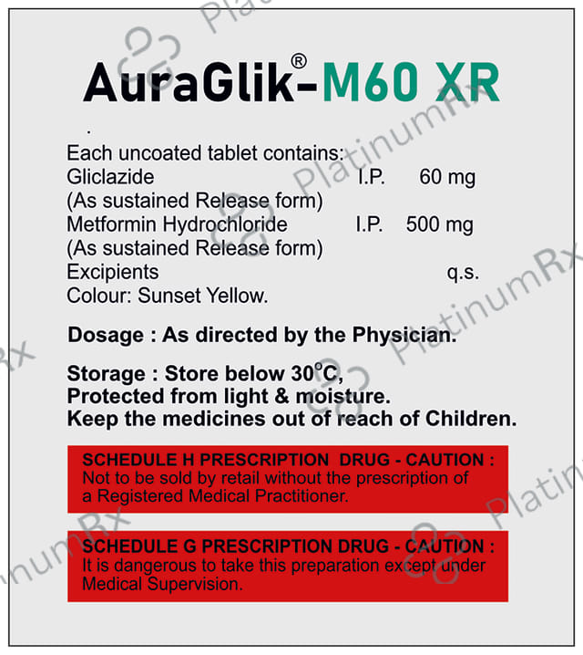Auraglik-M60 XR Tablet SR