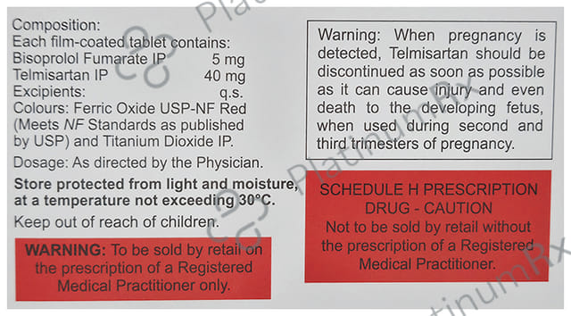Cardibis T 5/40mg Tablet 10s
